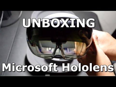 UNBOXING THE MICROSOFT HOLOLENS AND SETUP