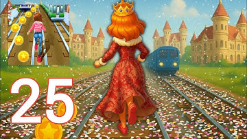 Subway princess Runner Gameplay walkthrough part 25. New update Subway princess Surfers 
