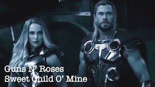 【和訳MV】Thor: Love and Thunder／ Guns N’ Roses - Sweet Child O’ Mine (lyrics)ソー:ラブ＆サンダー曲