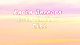 Maria beccera, Tini, Lola Índigo HIGH REMIX (letra)