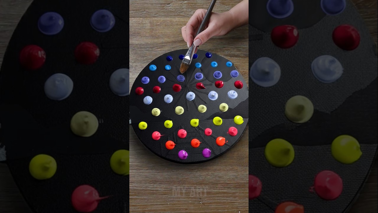 Galaxy Wheel Acrylic Painting 😍✨️