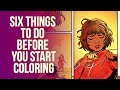 6 things to do before coloring your comics