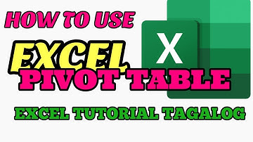 How to use Excel PivotTable Tagalog