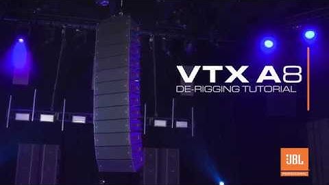 JBL VTX A8 Line Arrays Derigging Tutorial