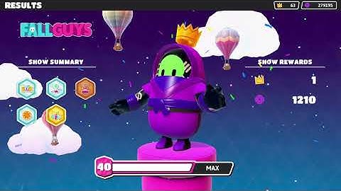 Fall Guys - Jump Showdown WORLD RECORD Season 1 (Longest Win Run) Best Time!