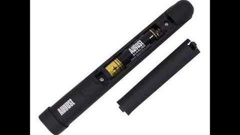 AUGUST LP170 WIRELESS PRESENTER WITH RED LASER POINTER � CORDLESS POWERPOINT SLIDE CHANGER WITH