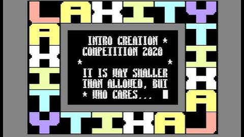 C64 Crack Intro: Surrounded (Laxity Intro #102) by Laxity!  2020!