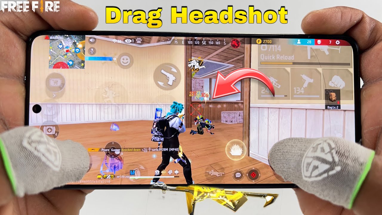 solo vs squad free fire full map gameplay onetap headshot 2 finger ...