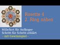 stack and whack - Rosette 4 – Ring 2 - Paper Piecing nähen -  Millefiori für Anfänger