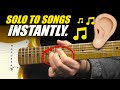 How to Solo over Any SONG or Chords by LISTENING to Them!