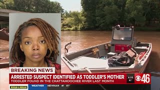 Toddler found in Chattahoochee River is the child of woman arrested