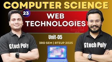 Web Technologies | PHP | Unit - 05 P - 02 | 3rd Sem by Deepak Sir BTEUP 2025