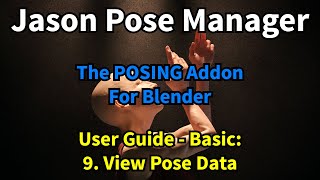 Jason Pose Manager - User Guide - Basic: View Pose Data