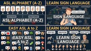 Learn American Sign Language Alphabet (A to Z) | Easy ASL for Beginners