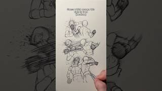 Guess which manga the fight is from!  🥊🔥(Medium) #drawing #guess #sketch #artist #fyp #art