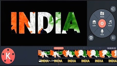 Indian Flag Text Effect in Your Android - KineMaster Tutorial