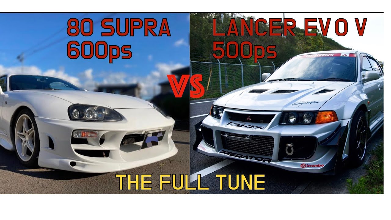 最速決定戦タイマンバトル  ランエボ 500PS vs スープラ600PS     【リブート】