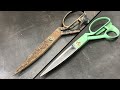 Old Scissor Restoration | Make Scissors Sharpen Again