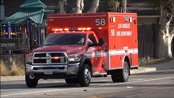 LAFD Rescue 58 Transporting