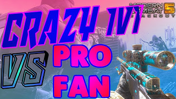 CRAZY 1v1 With A PRO FAN! // 1v1 Sniper // Modern Combat 5
