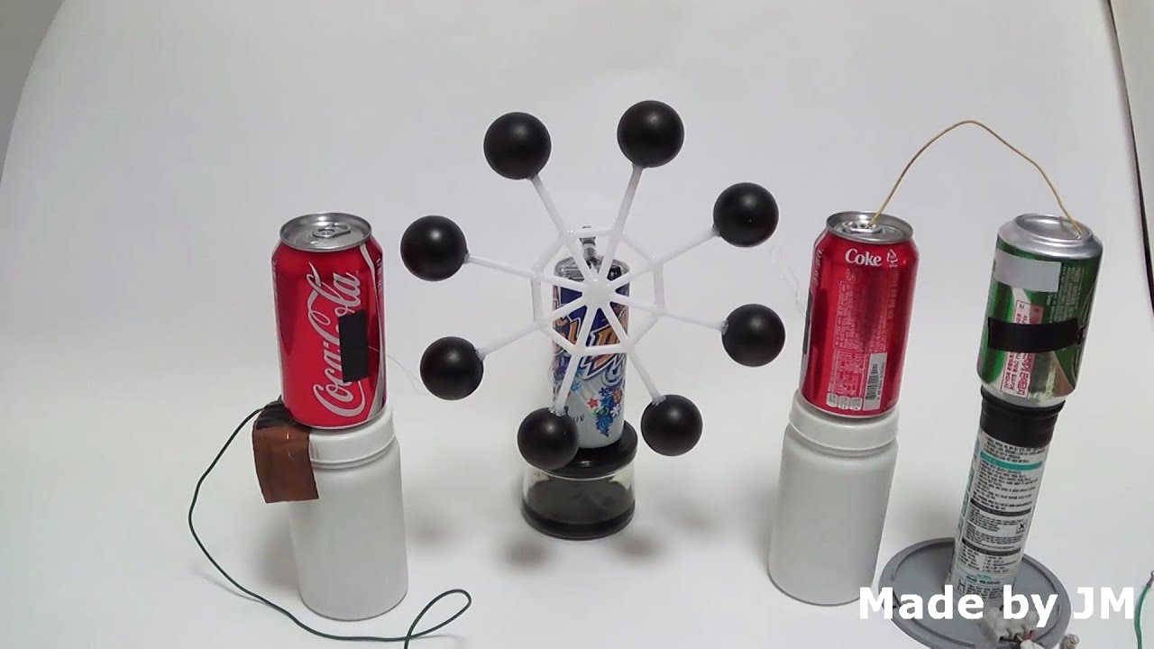 Ping Pong Ball Electrostatic Motor - YouTube