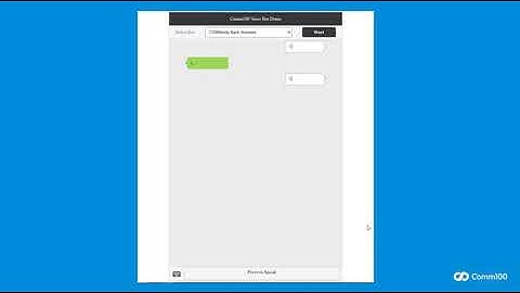 Comm100 Voice Bot - Demo