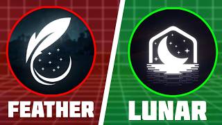 FEATHER VS LUNAR CLIENT |  Ultimate Comparison in Hindi🔥