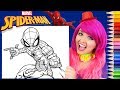 Coloring Spider-Man Marvel Coloring Page Prismacolor Colored Pencils | KiMMi THE CLOWN