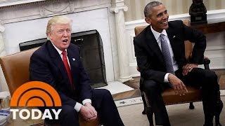 Donald Trump Meets With President Obama For First Time As Some Protests Turn Violent | TODAY