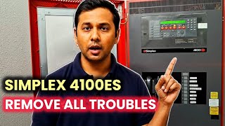 How to Remove Troubles in Simplex 4100ES Fire Alarm Panel - Using Install Mode