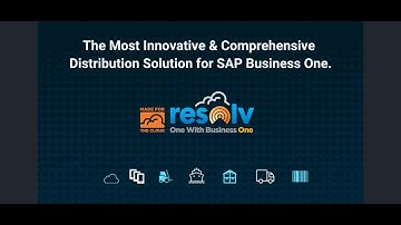 Resolv for SAP Business One 10.0 - Preview Video