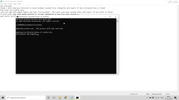 Verify windows system files using CMD