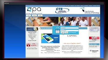 HOW TO CPUT: Accessing basic information on Online Personal Access (OPA)