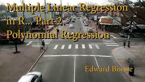Multiple Regression in R part 2... Polynomial Regression