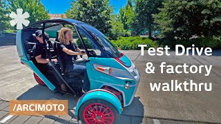 Arcimoto 3wheel EV commuter blends bikes' fun + cars' safety