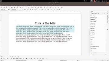 How to use style very easy in Libre Office