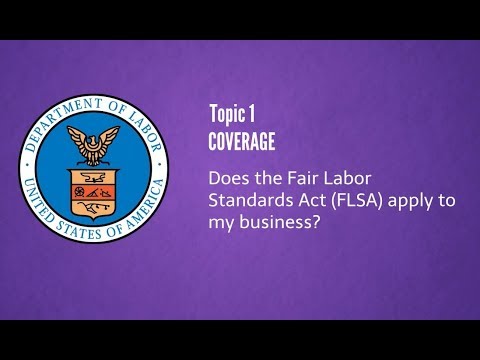 วีดีโอ: ข้อใดต่อไปนี้เป็นบทบัญญัติของ Fair Labour Standards Act FLSA