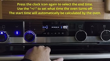 How to set the delay timer on a Siemens oven
