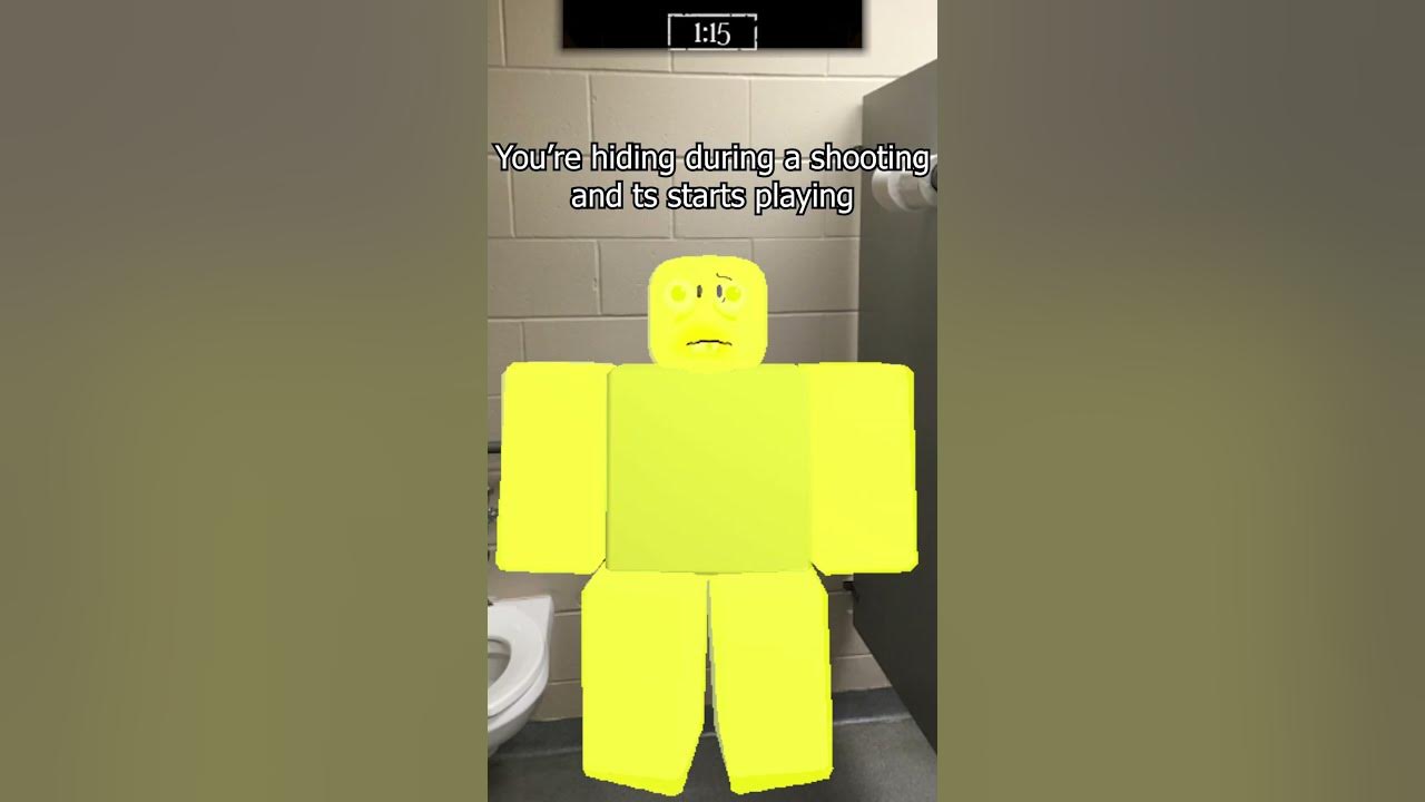 When you're hiding during a shooting and ts starts playing.. #forsaken #roblox #fyp