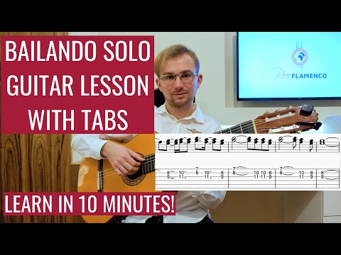 Enrique Iglesias - Bailando Guitar Solo Tutorial - Solo Lesson with Tabs
