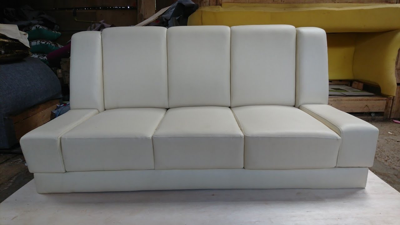 Cara membuat sofa  1 dudukan panjang  simple praktis 