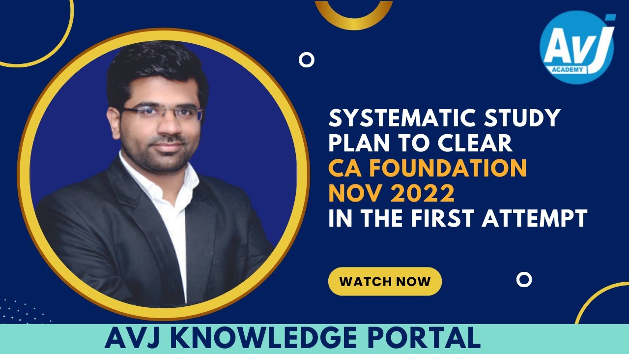 Systematic Study Plan to clear CA Foundation Nov 22 in first attempt ...