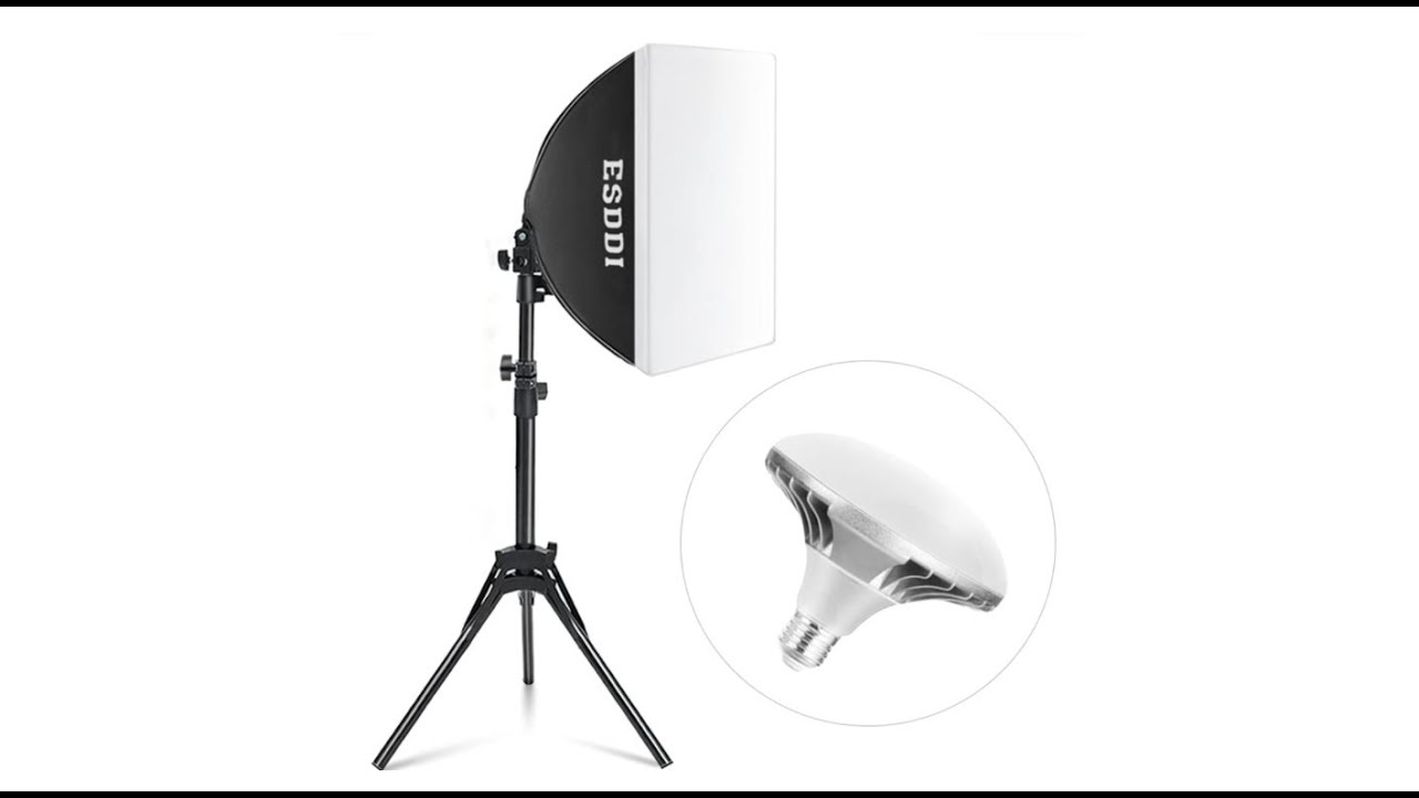 ESDDI Softbox 450W Kit de Iluminación Fotográfica 40 x 40cm YouTube