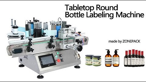 How to operate tabletop round bottle labeling machine