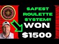 1 safest roulette system won 1500best viralgaming money business trending xrp wow