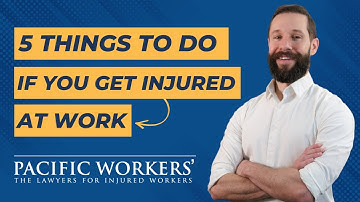 5 Things To Do If You Get Injured At Work