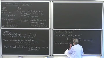John Chalker : "Random quantum circuits" - Lecture I