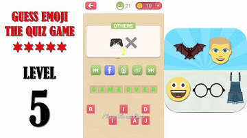 Guess Emoji The Quiz Game Level 5 - All Answers - Walkthrough