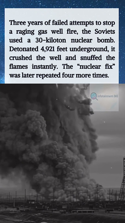 Nuke That Stopped a Fire: #History #ColdWar #NuclearFacts