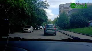 Аварийный участок дороги во Владимире